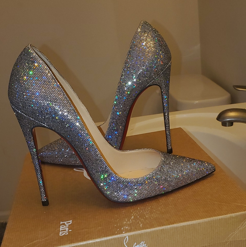 Christian Louboutin glitter heels - Picture 4 of 5